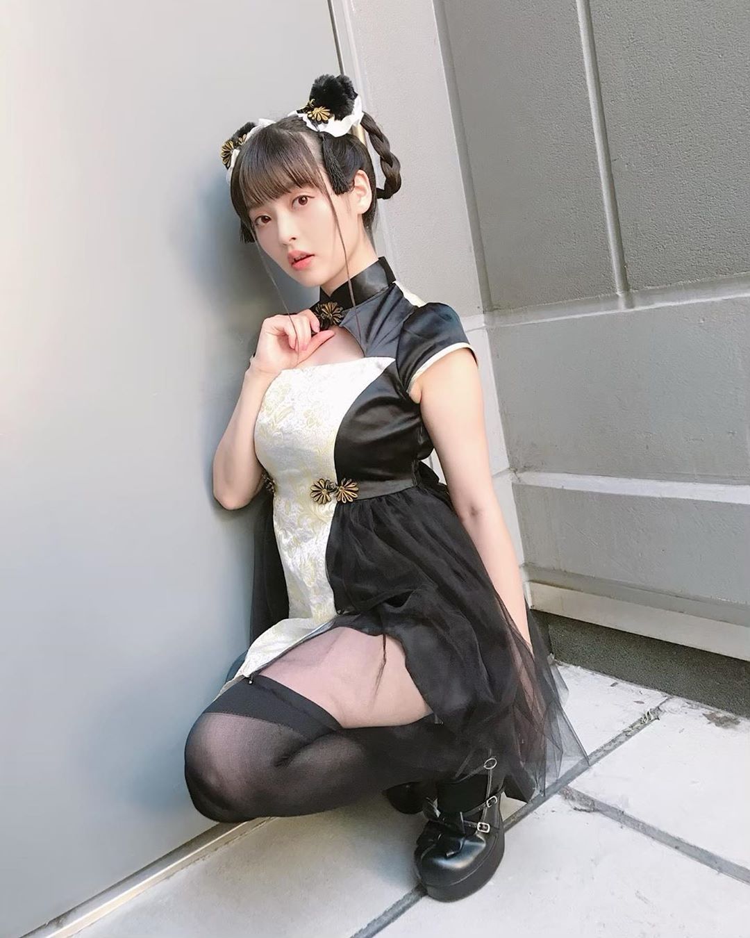 回馈粉丝上坂堇穿熊猫连衣裙 残夏浴衣彩花绕身 acfun弹幕视频网