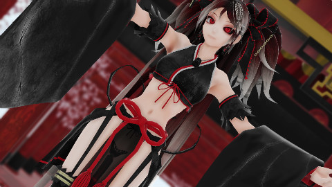 【MMD】Tokio Funka，性感黑色和服骸音 - AcFun弹幕视频网 - 认真你就输啦 (ω)ノ- ( ゜- ゜)つロ