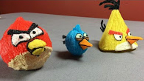 【3D打印笔】RainbowGirl用3D笔画愤怒的小鸟