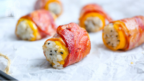 培根芝士饭团 剩米饭也有春天 吃出米饭新高度