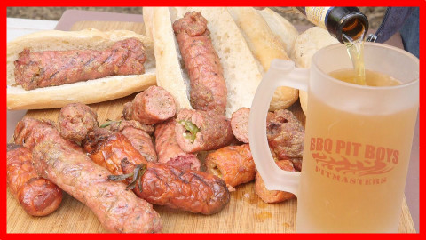 【soso字幕】美国佬土豪BBQ吃法 烧烤夹心肠