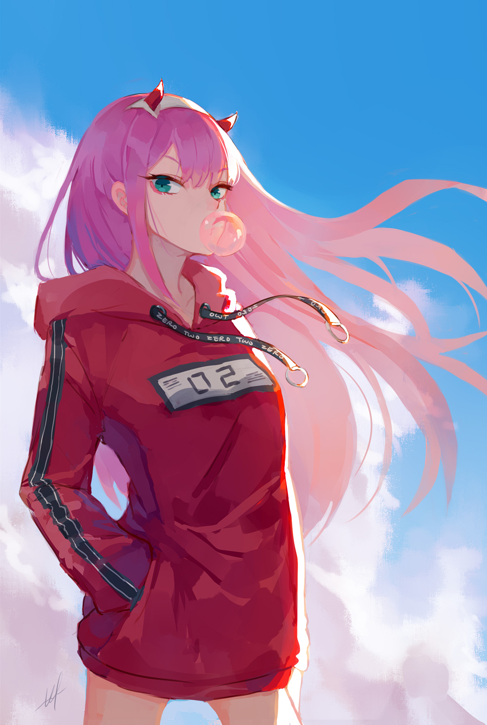 zero two 美图欣赏 acfun弹幕视频网 认真你就输啦?ω)ノ