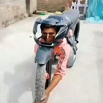 印度的人形摩托车