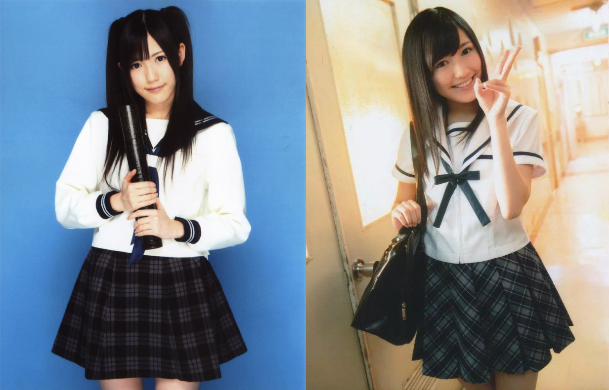 典型的双马尾和黑长直发型     / akb48 渡辺麻友