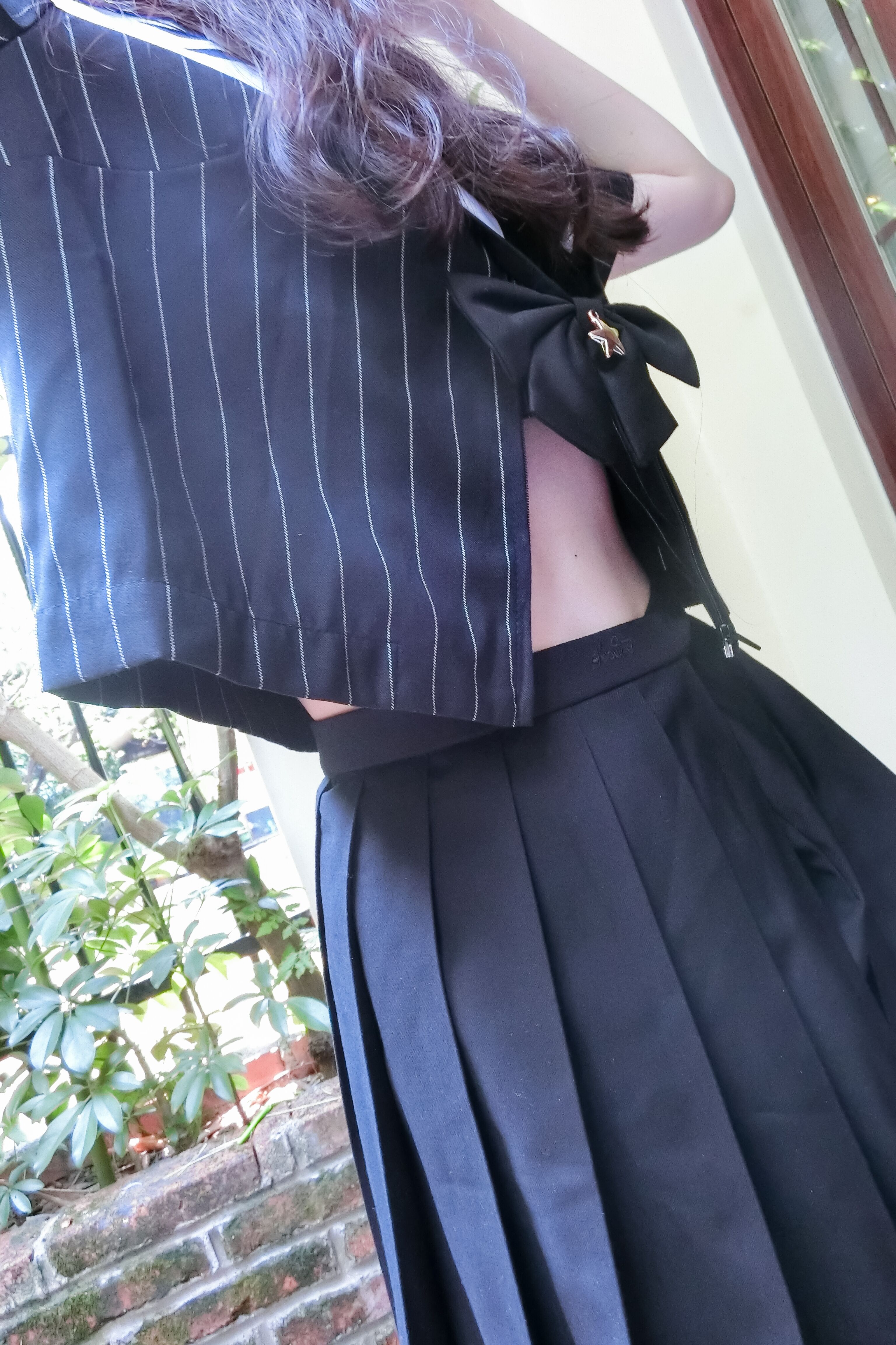 JK制服少女☆ 满满的白丝 粉色连衣裙 ☆-五花