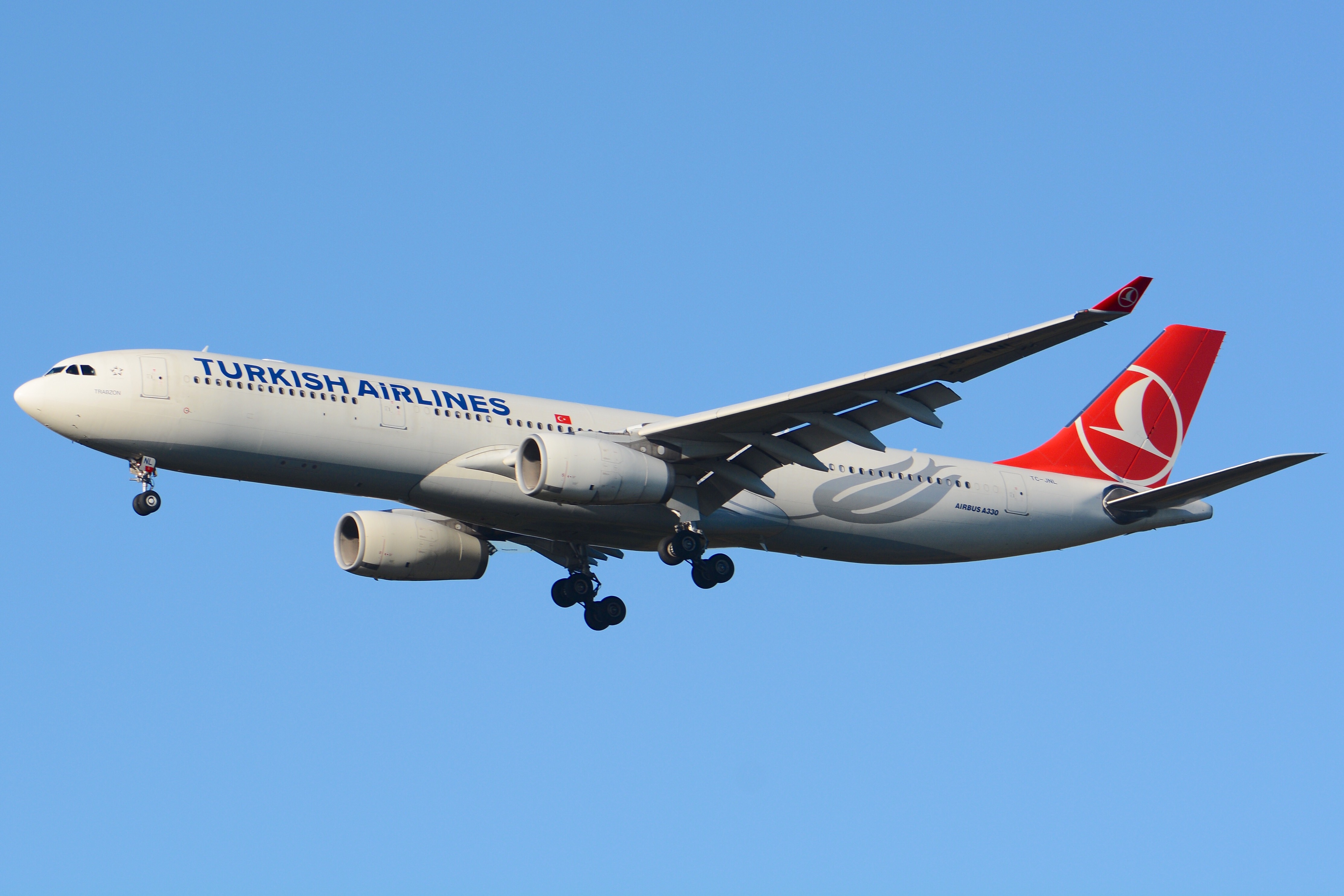 一架土耳其航空公司的空中客车a330-300客机