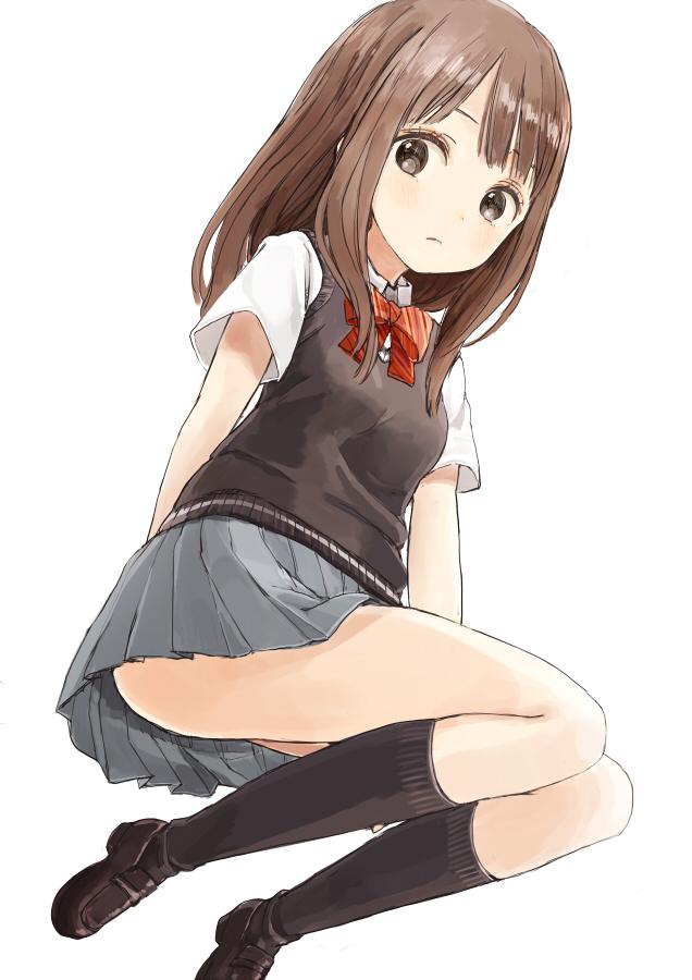 【喵喵壁纸】穿学生装的动漫女生2