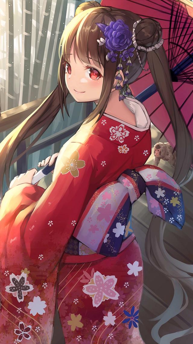 【图集】穿和服的动漫女生