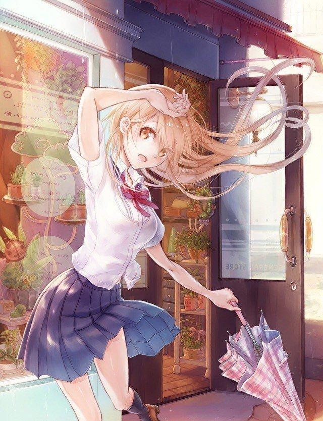 【喵喵壁纸】穿学生装的动漫女生第一弹