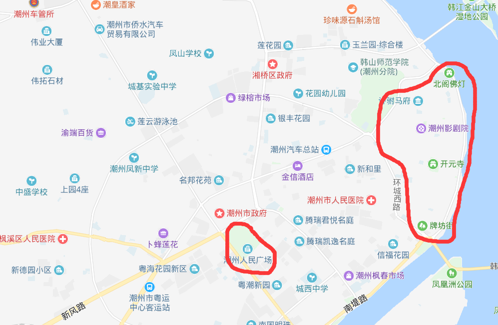 潮州游玩简易攻略,文字 地图.今天又是没有牛肉丸的一天鸭.