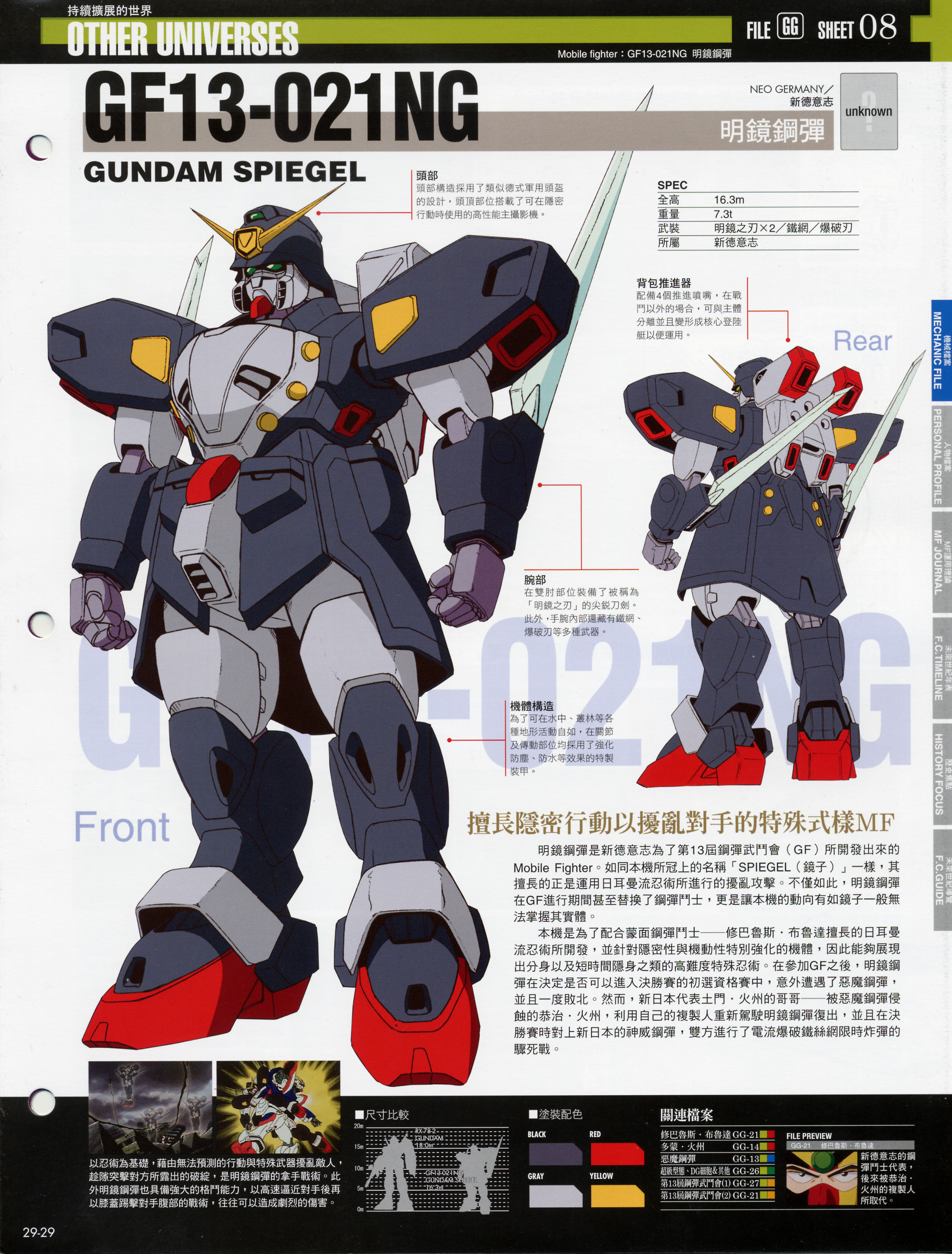高达战记超百科The Official Gundam Fact File GFF029 钢坦克