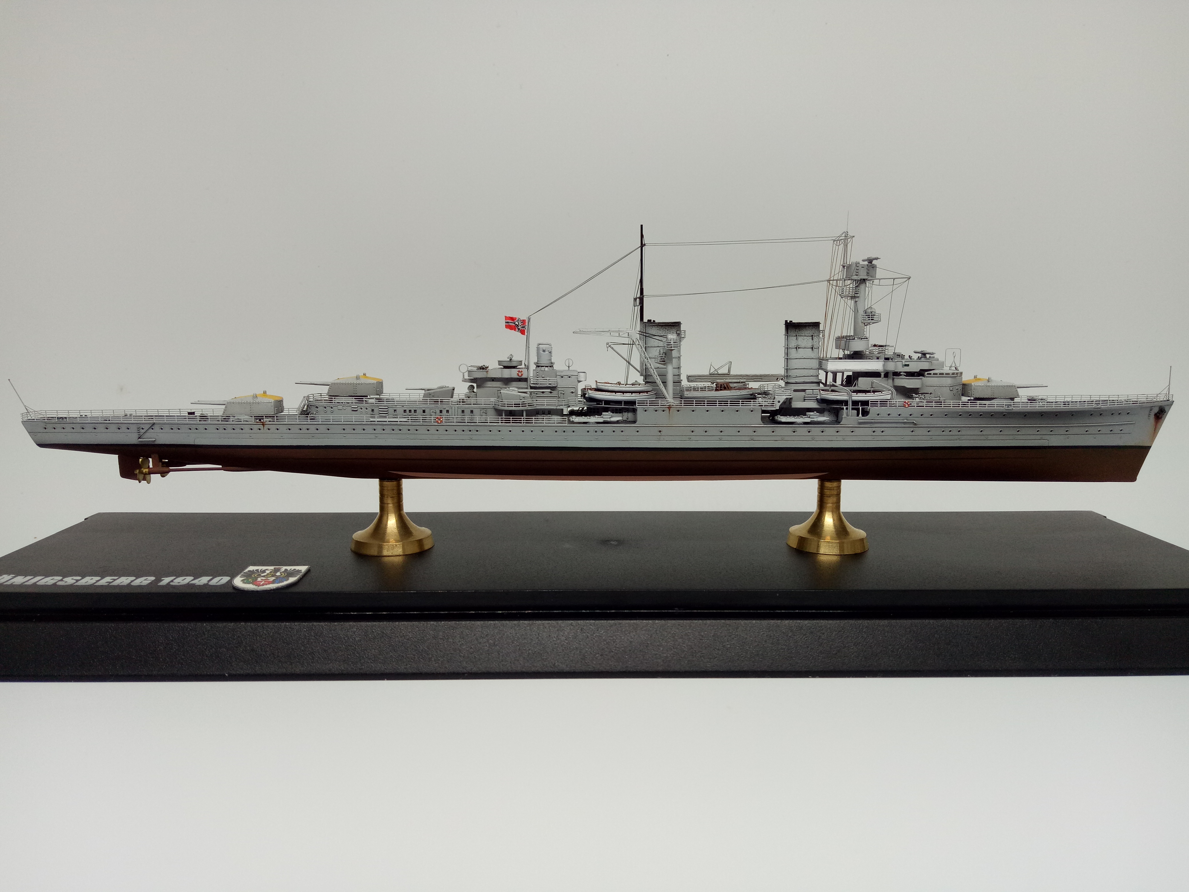 摄影比赛】模型组参赛作品12号:1:700德国海军柯尼斯堡号轻巡洋舰1940