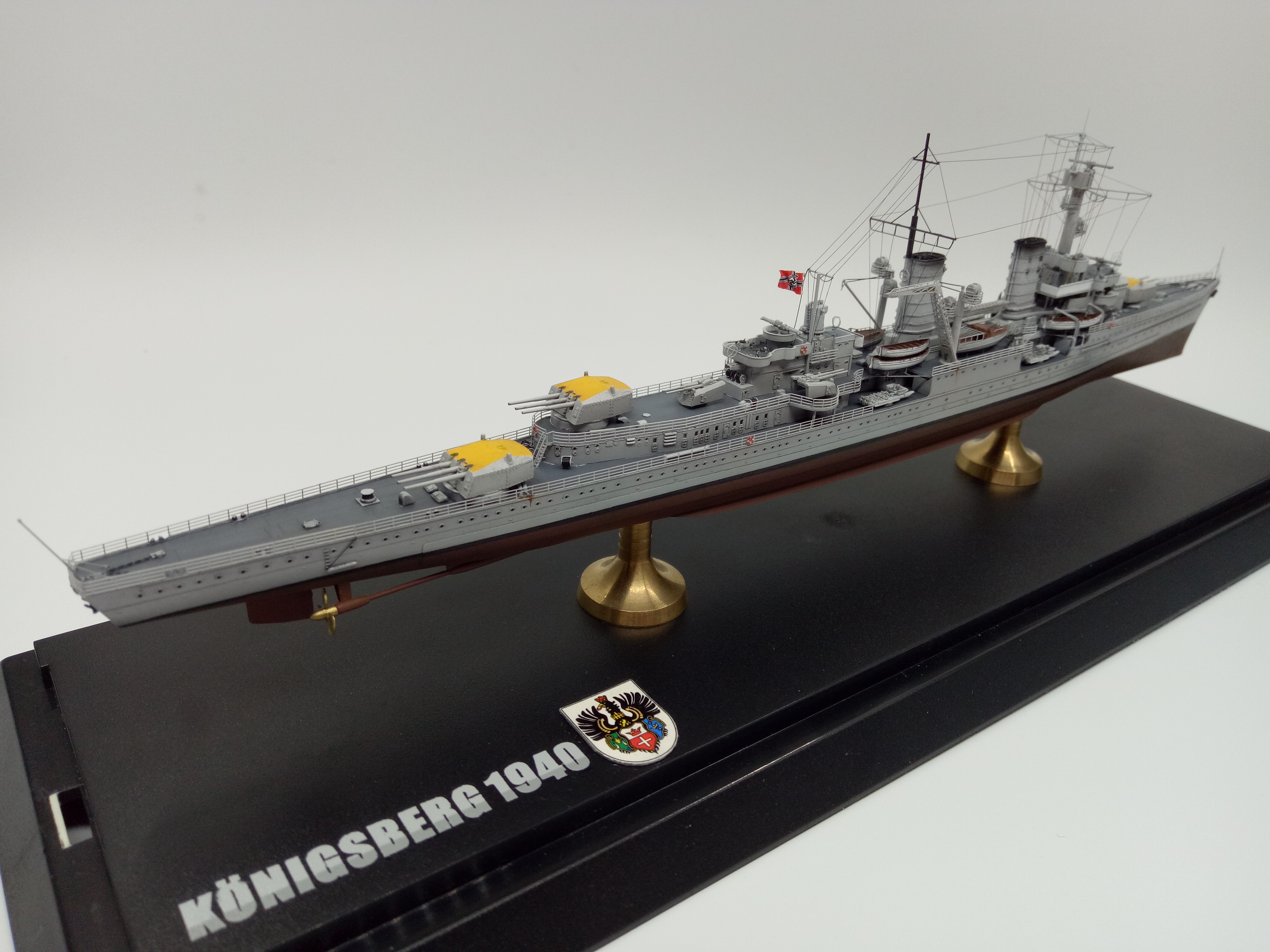 1:700德国海军柯尼斯堡号轻巡洋舰1940