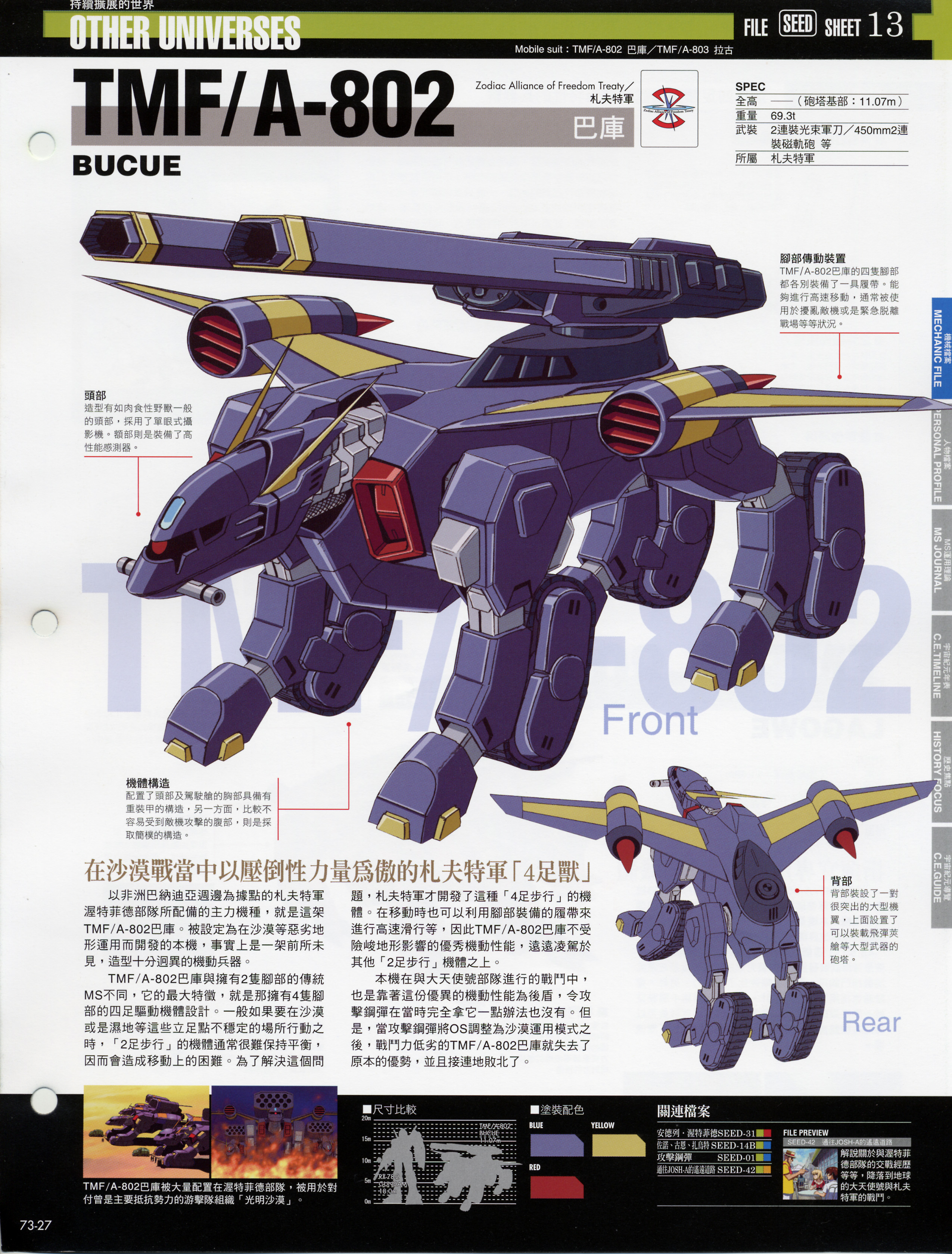 高达战记超百科The Official Gundam Fact File GFF073 扎古Ⅲ