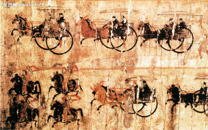 内蒙古和林格尔东汉墓壁画是汉代墓室壁画中很具代表性的,其中尤以