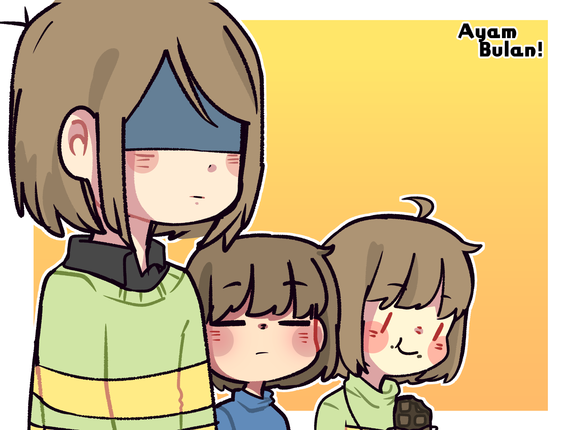 【undertale杂图】传说之下精美人物图包 (kris&frisk&chara第2期)