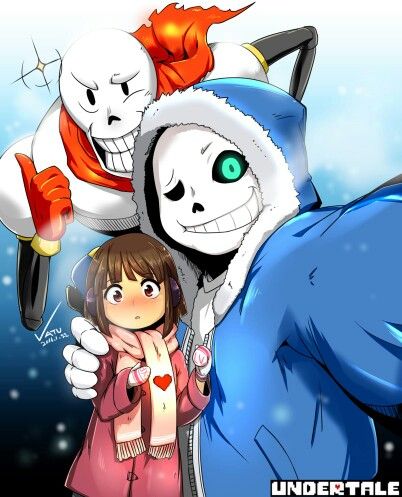 【undertale杂图】传说之下精美人物图包 (sans&papyrus&frisk第一期)