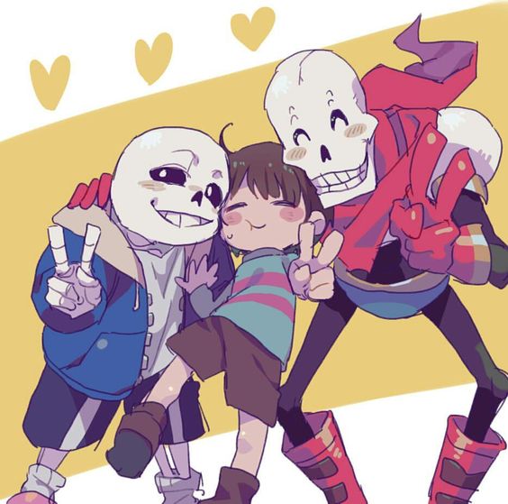 【undertale杂图】传说之下精美人物图包 (sans&papyrus&frisk第一期)