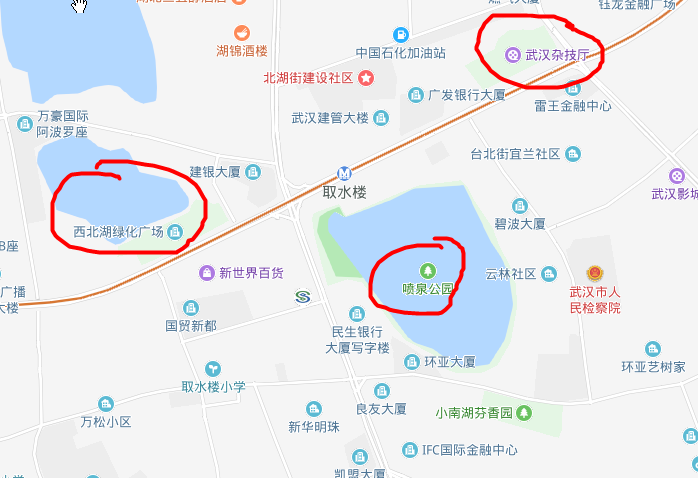 此站可以换乘3号线.附近有王家墩公园和梦泽湖公园.