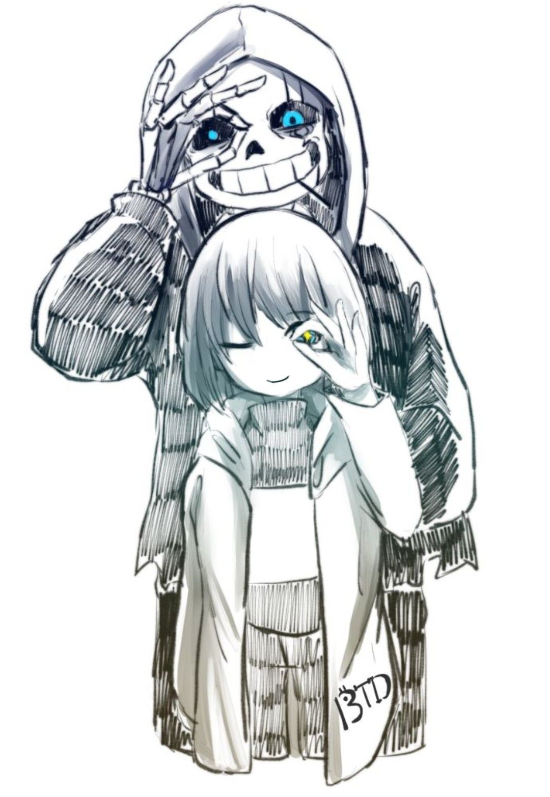 【undertale】传说之下精美人物图包 (frisk&sans2期)