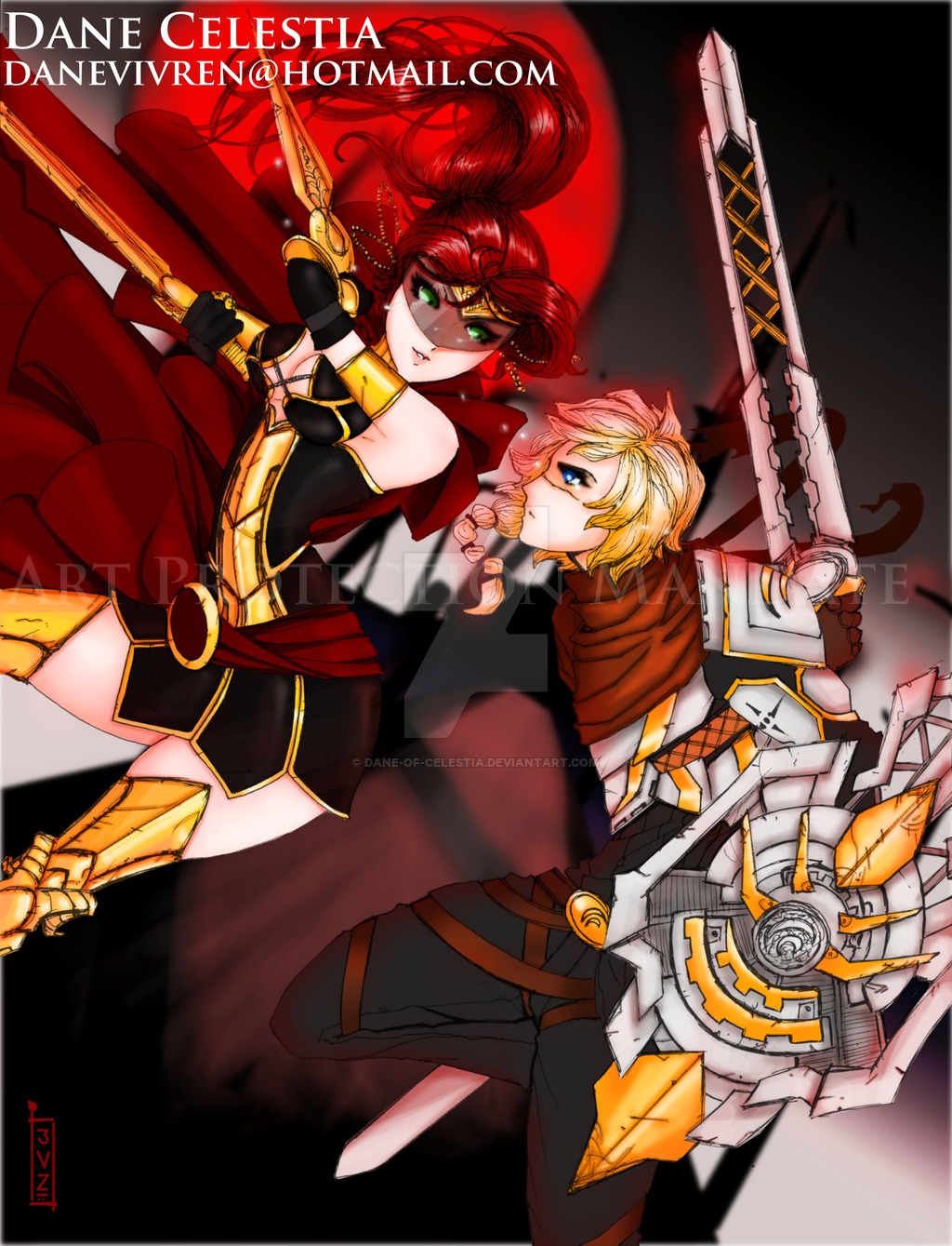 【rwby】精美人物图包 (pyrrha&jaune篇)