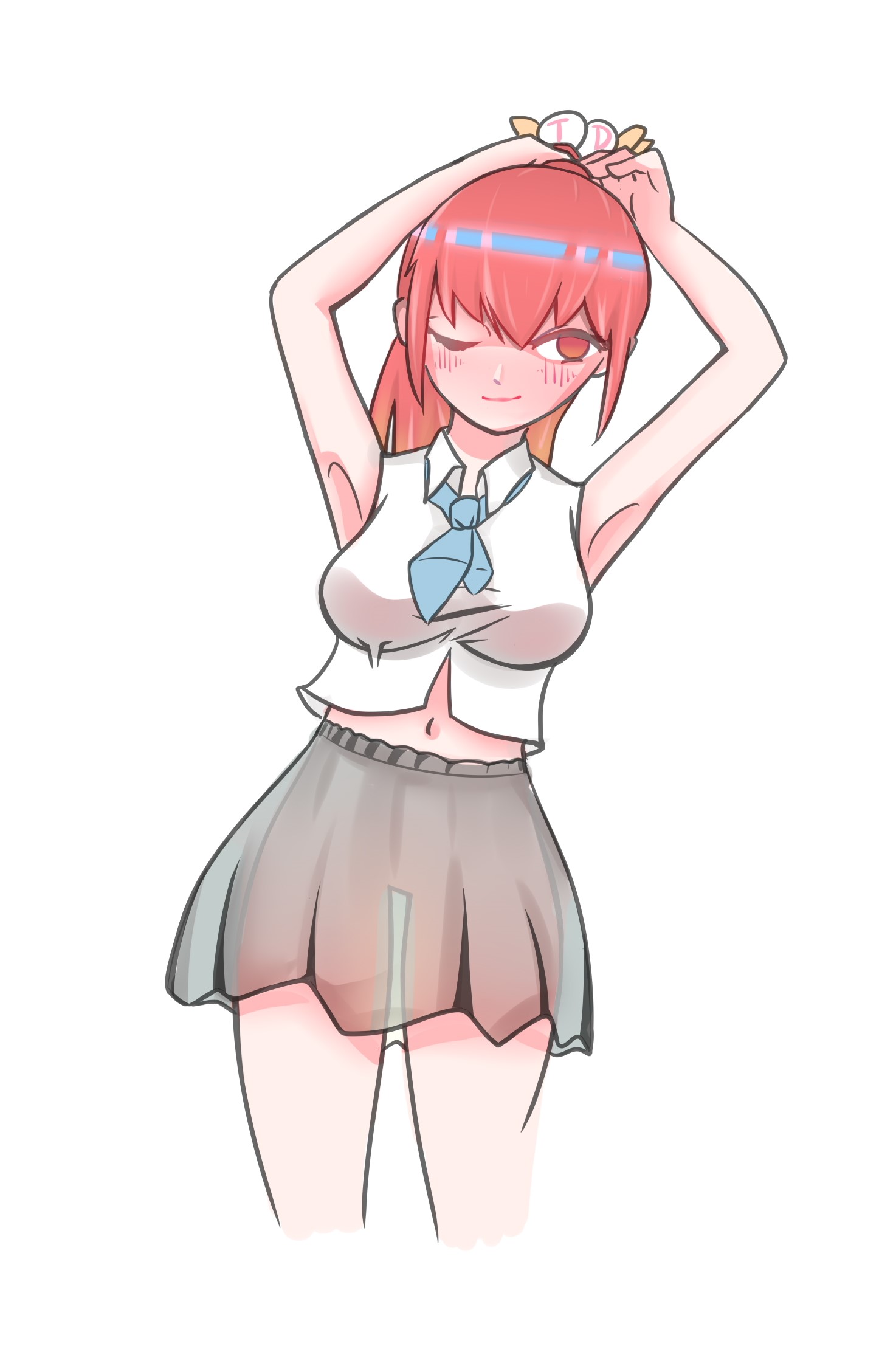 有点色色的td娘巨乳单马尾