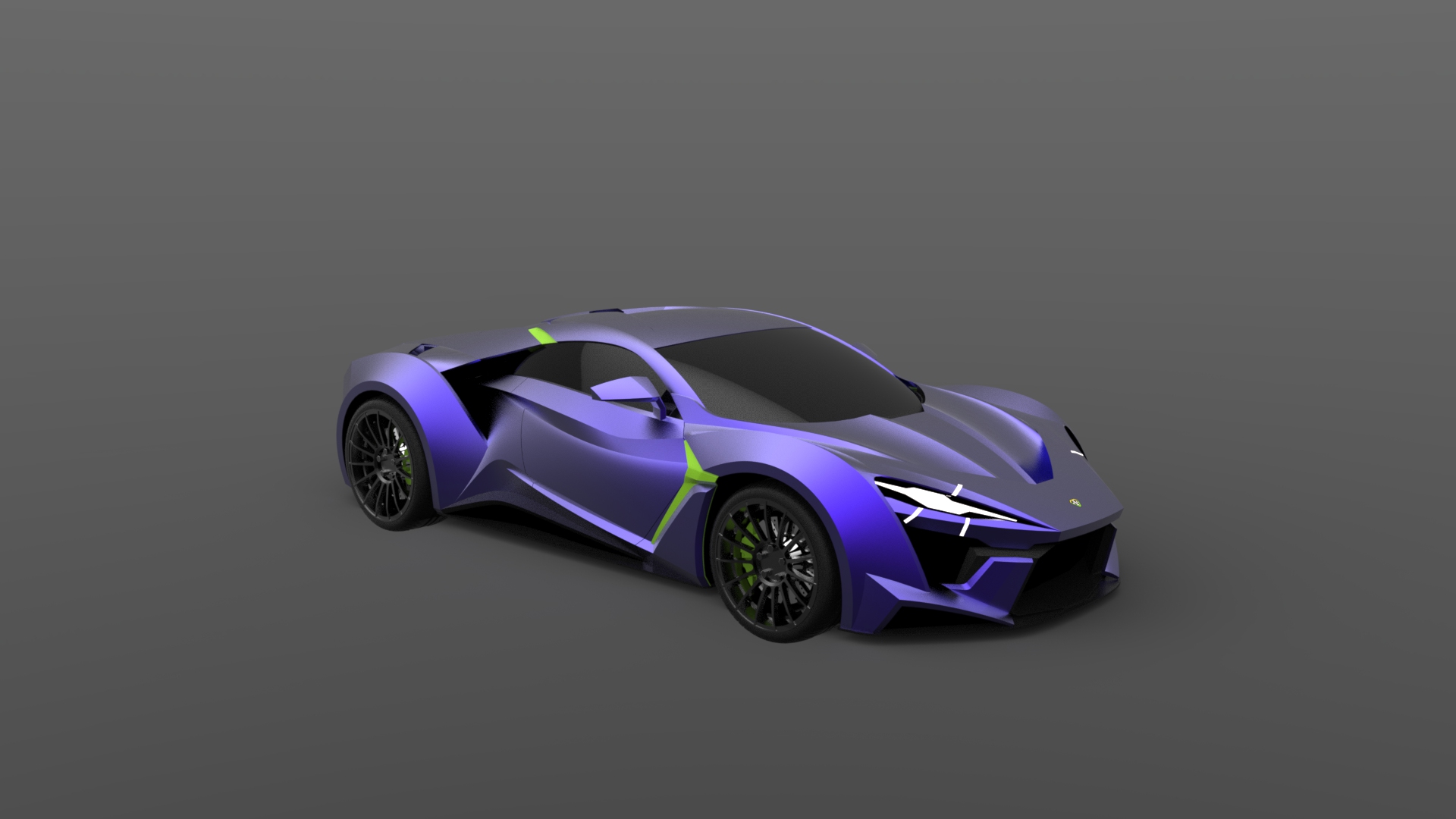 自己设计的eva初号机超跑byd超跑