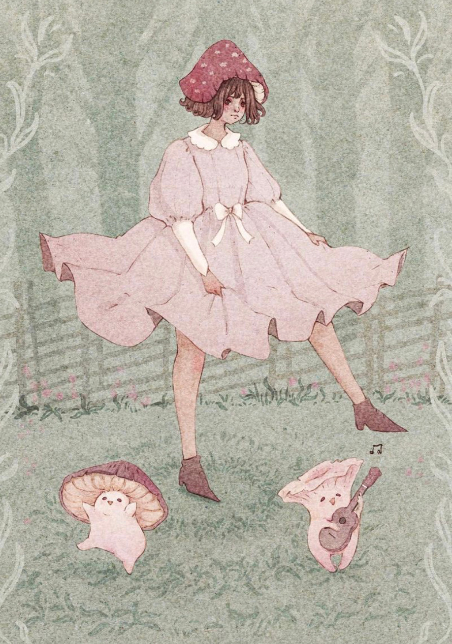 蘑蘑菇啊啊啊好可爱啊画师fairydropart