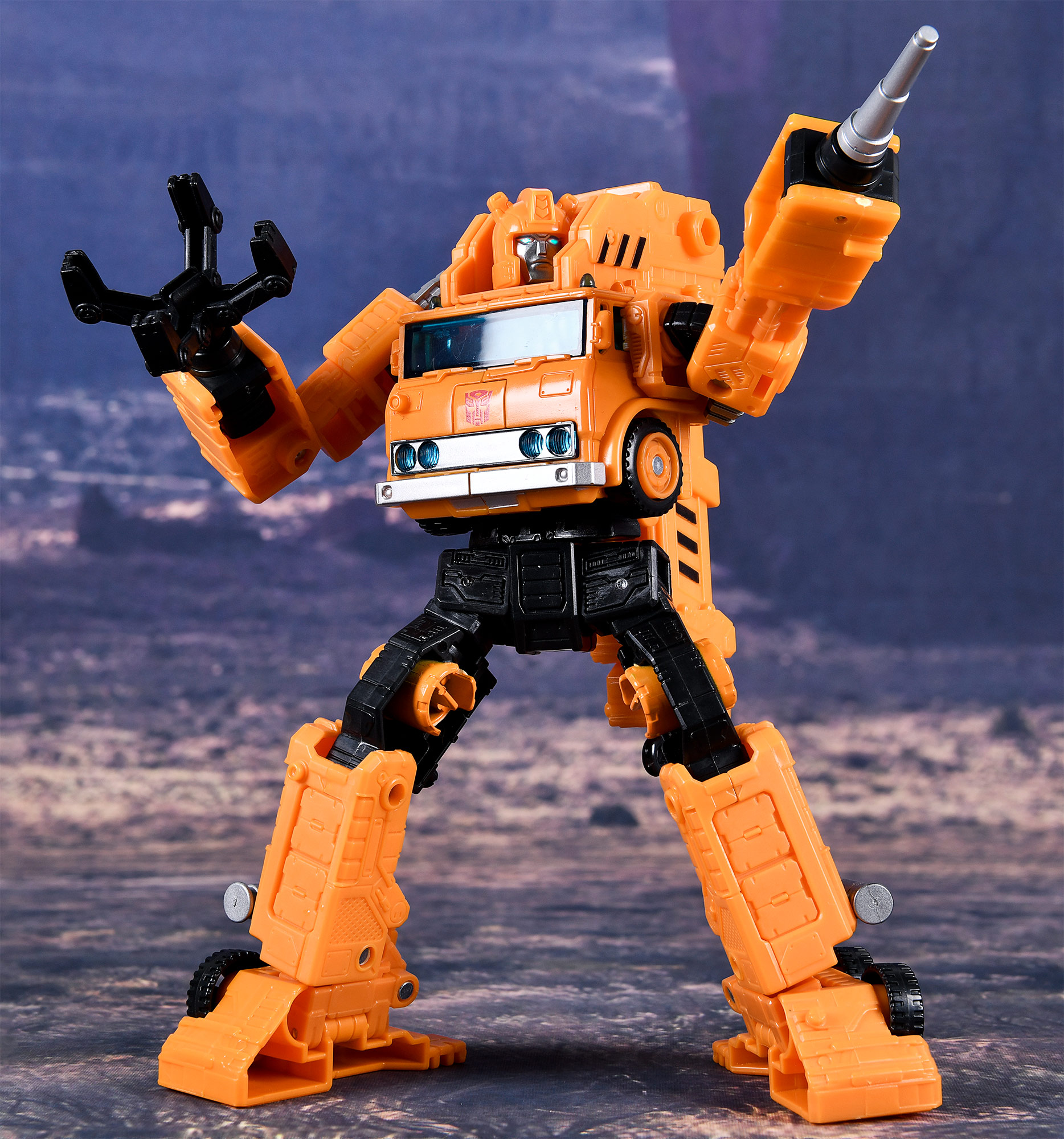 变形金刚地球崛起红蜘蛛吊车擎天柱