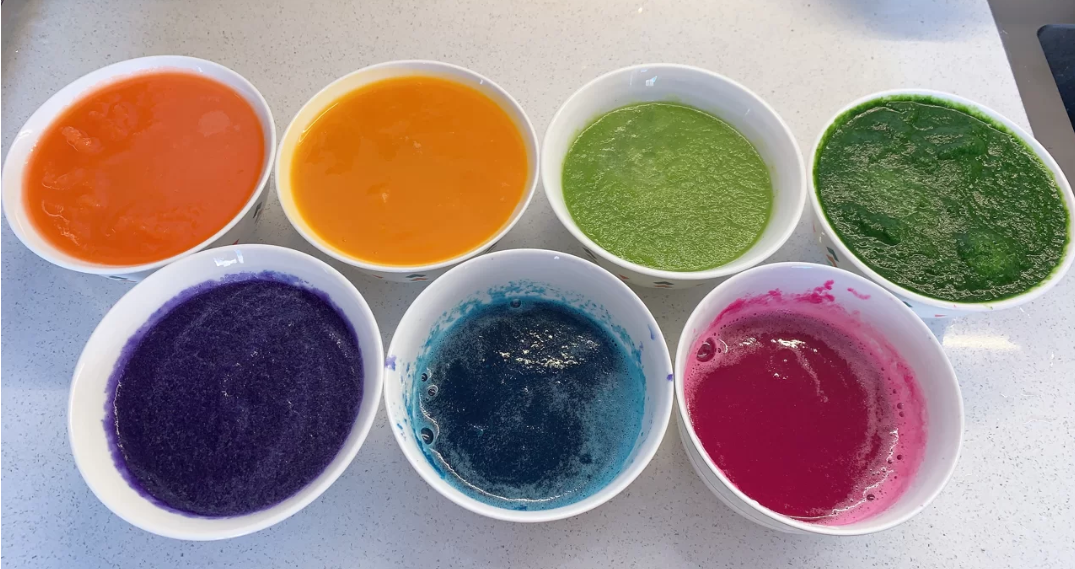 你吃过七彩馒头么7种颜色的蔬菜汁和的面好吃又好看