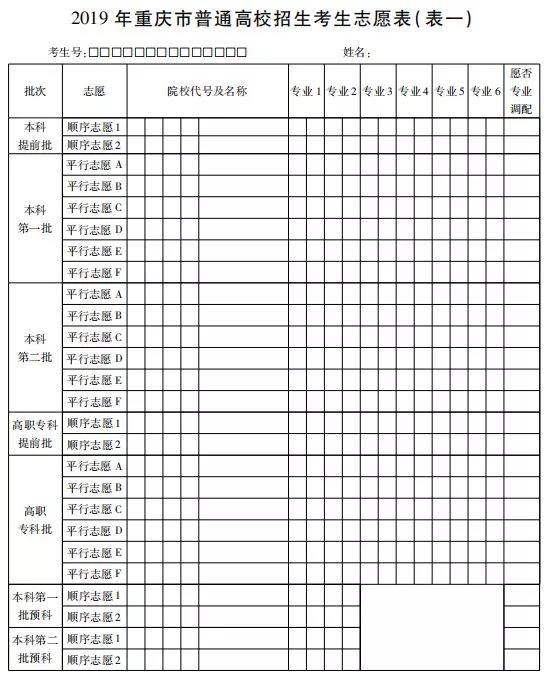 艺术生志愿填报_重庆市艺体生志愿填报表汇总 - acfun弹幕视频网