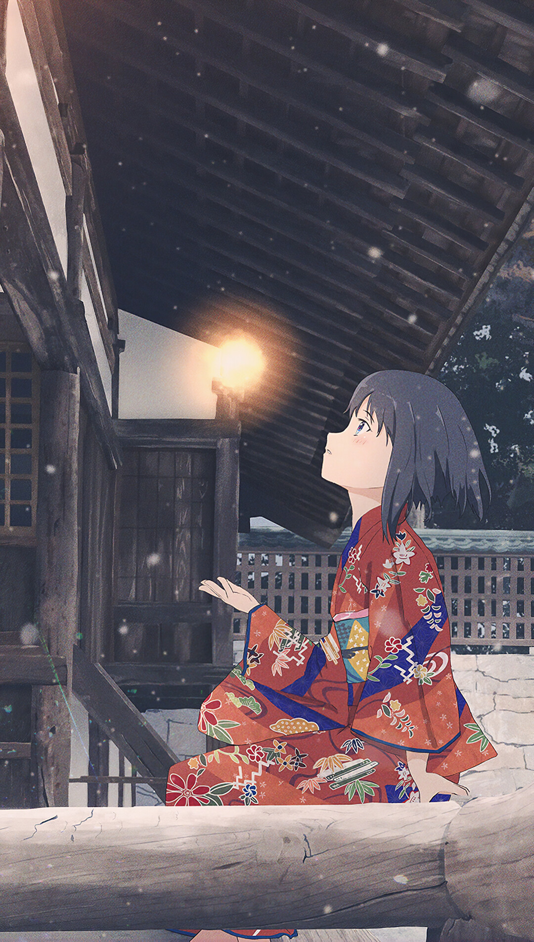 插画ep45和风少女动漫风唯美风景