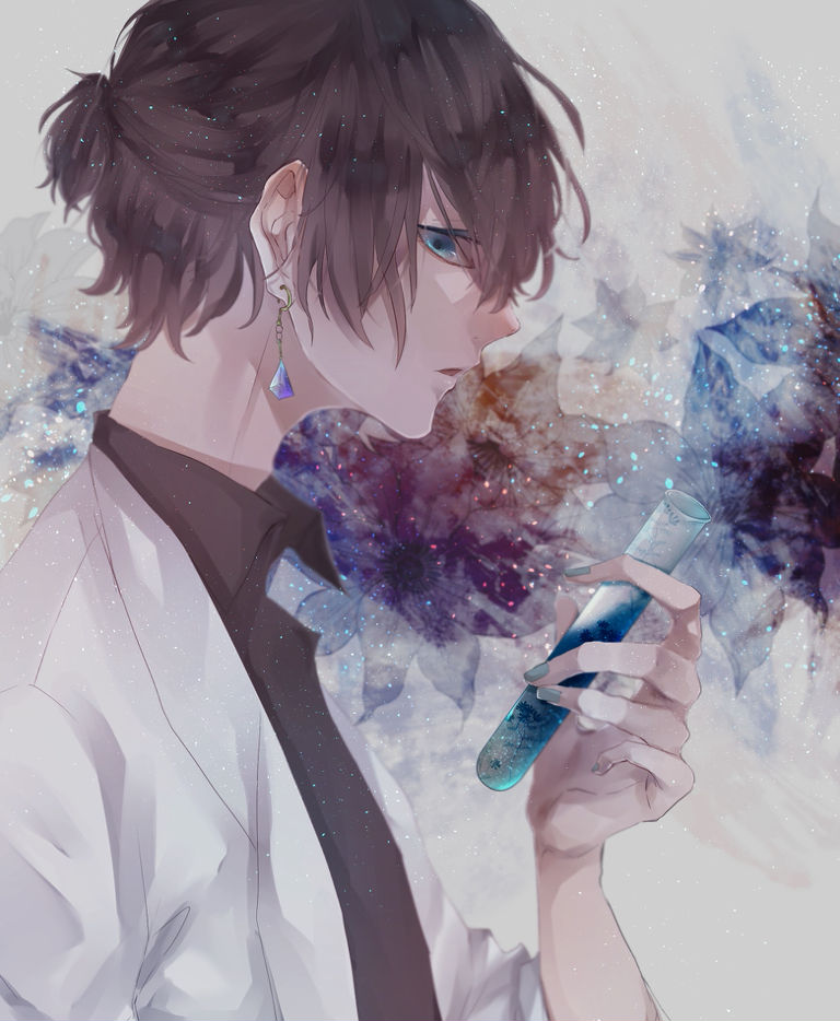 聪慧的白色穿白大褂的男性特辑