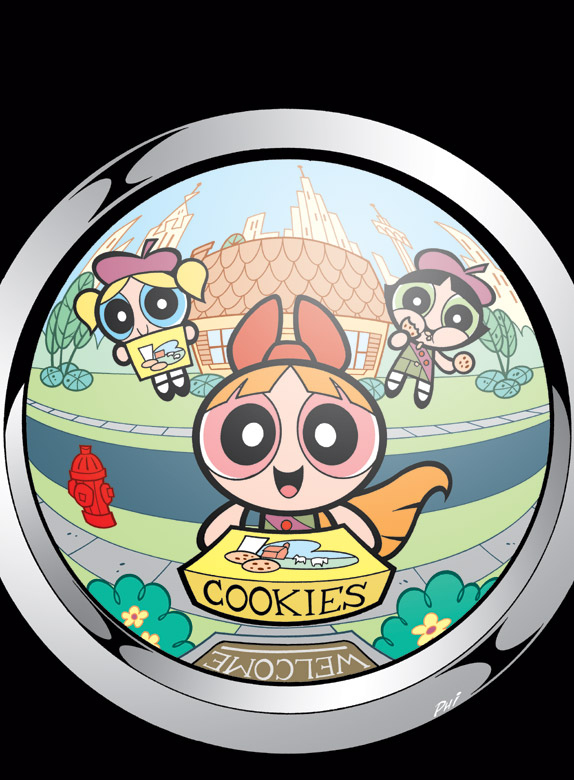 壁纸飞天小女警前54期漫画及电影版漫画封面无字版第一期壁纸专用