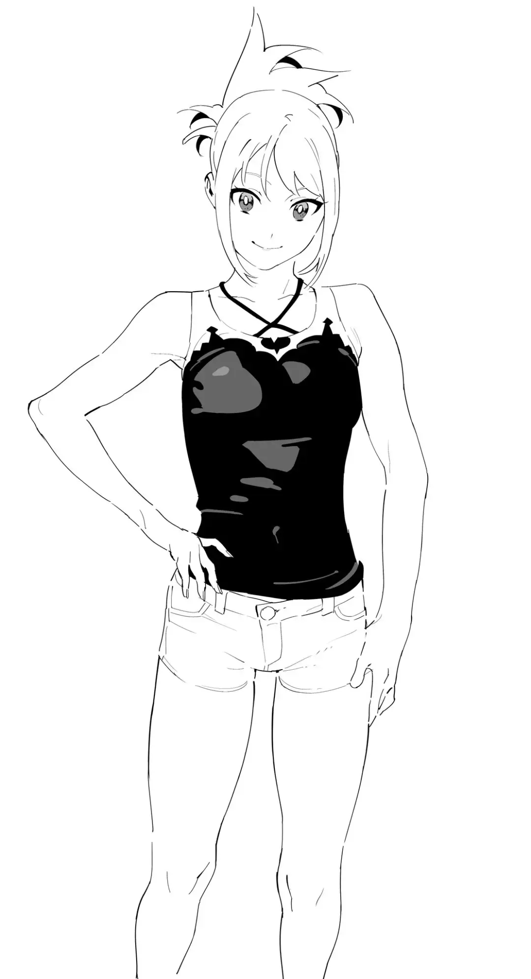 素材这组临摹必备的少女动作姿势参考