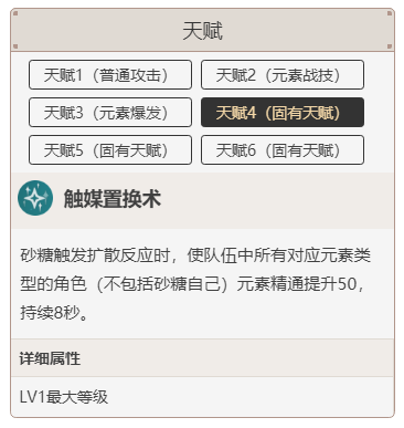 原神唯一四星风属性角色砂糖角色培养攻略