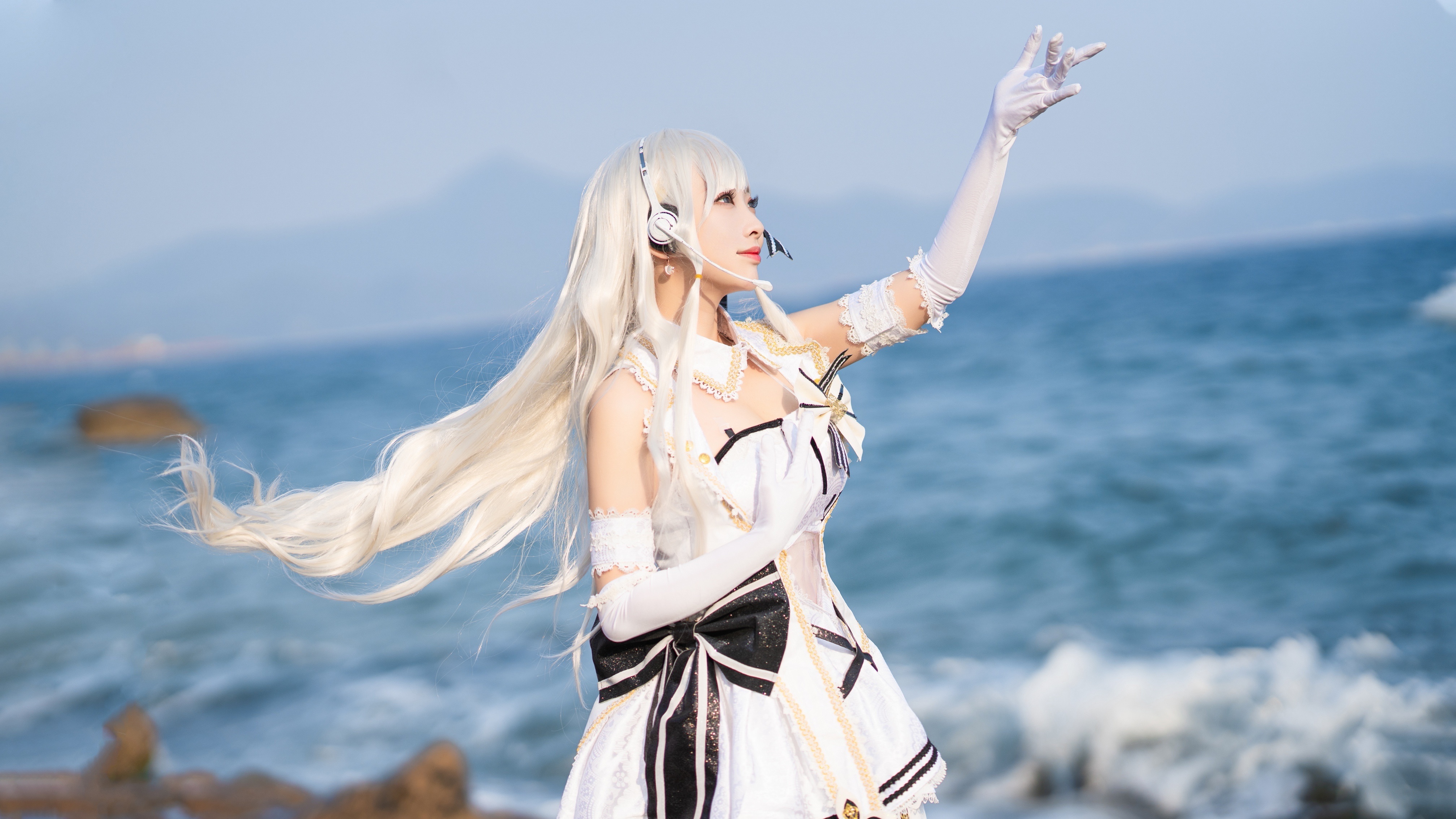 cosplay精选碧蓝航线光辉μ兵装漂亮的妹子永远是可爱的