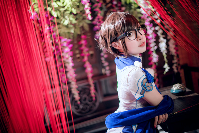 【cos】守望先锋 小美·纯白旗袍