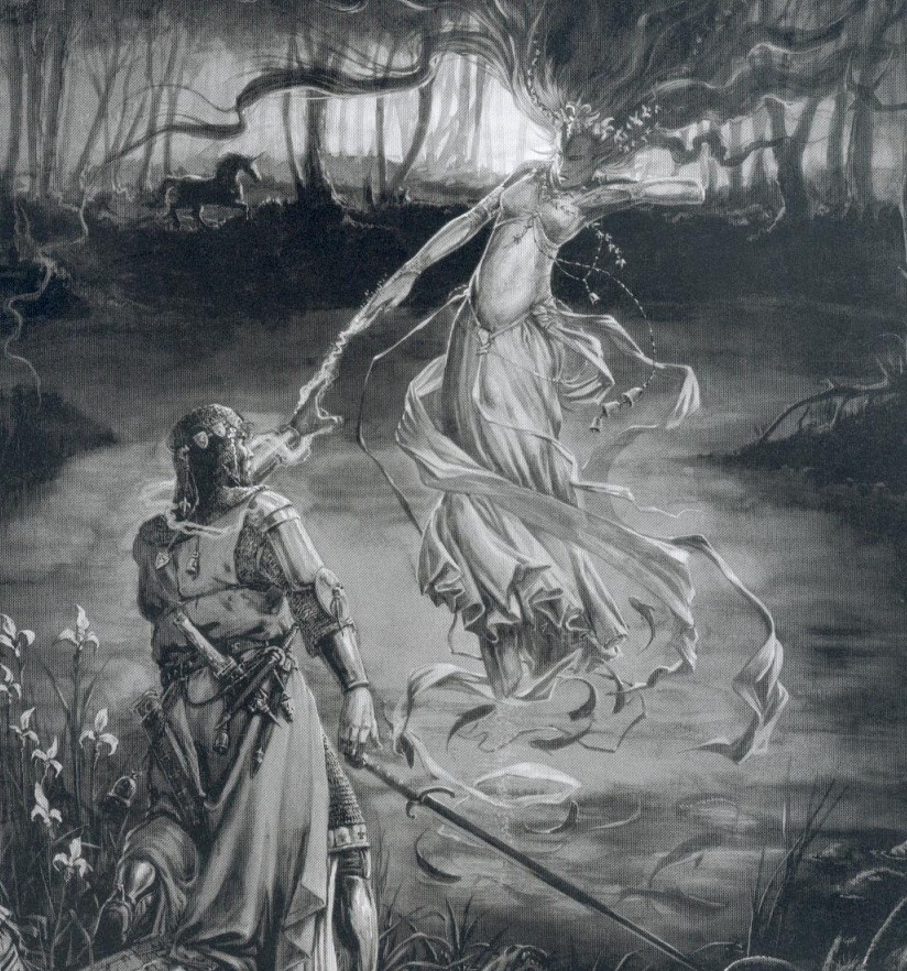 洗脚水的源头湖中仙女