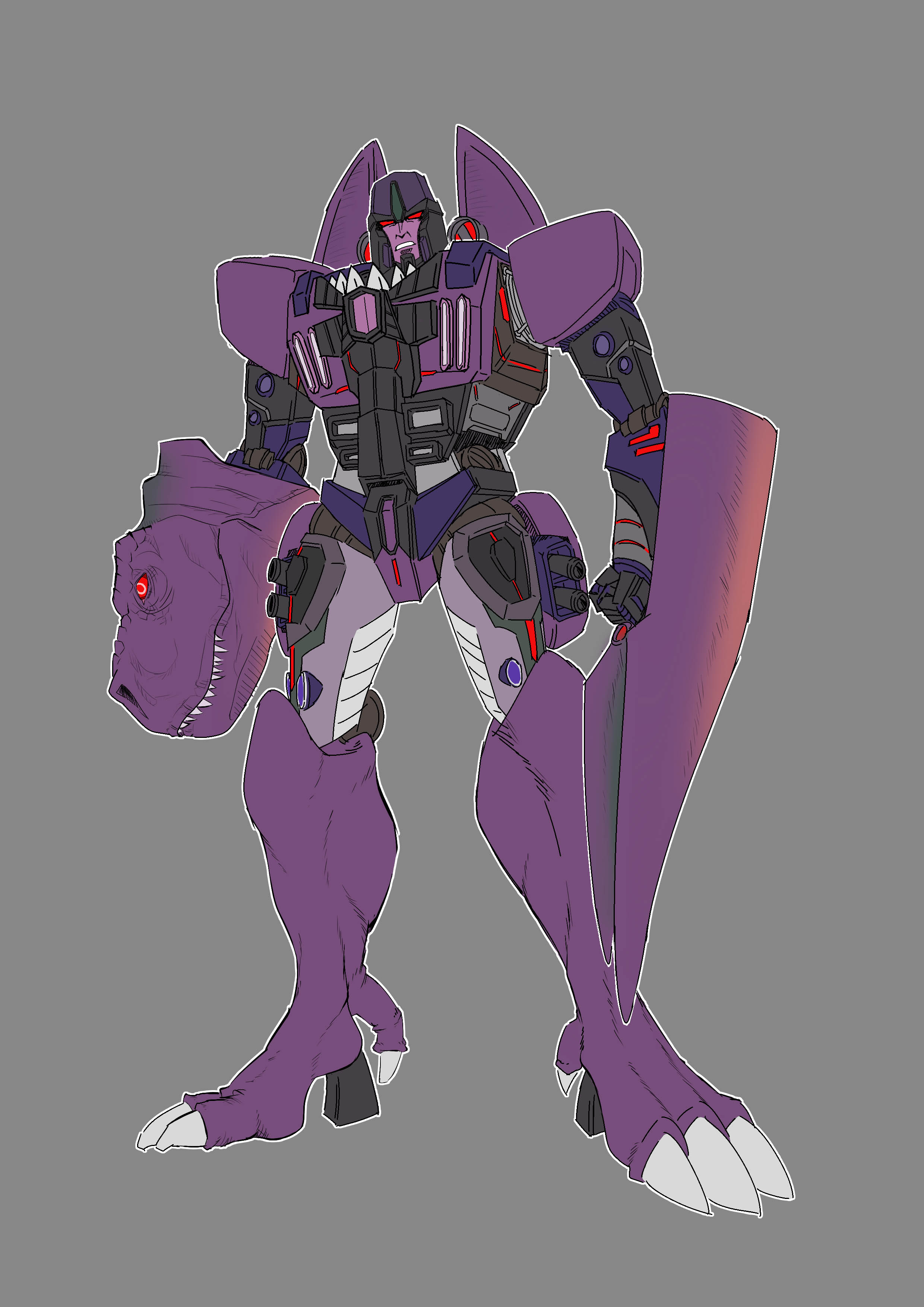 霸王龙/bw威震天megatron不是混天豹哦战斗盖亚battle gaia同样和原版