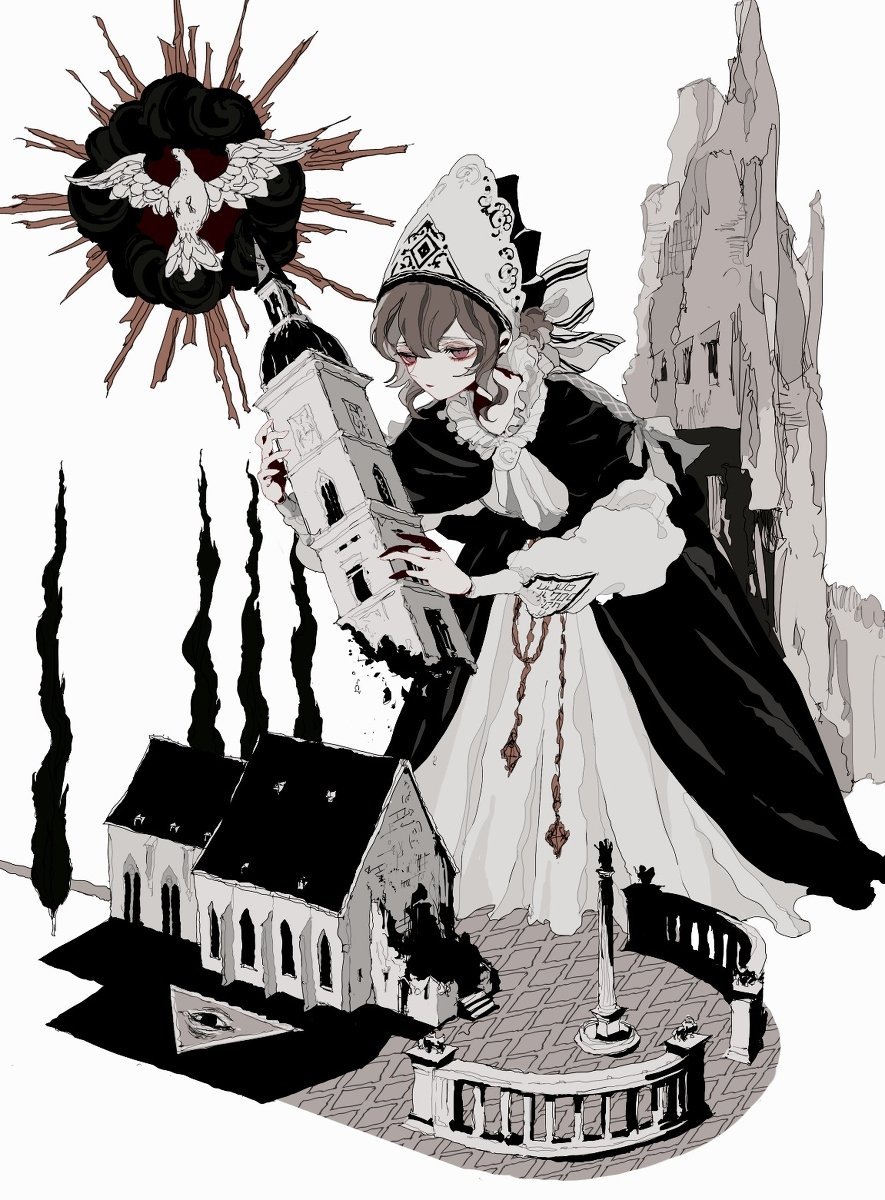 黑暗奇幻插画这杯冰不错哦尝尝插画师yuk