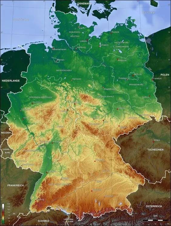 巴伐利亚高原地图图片