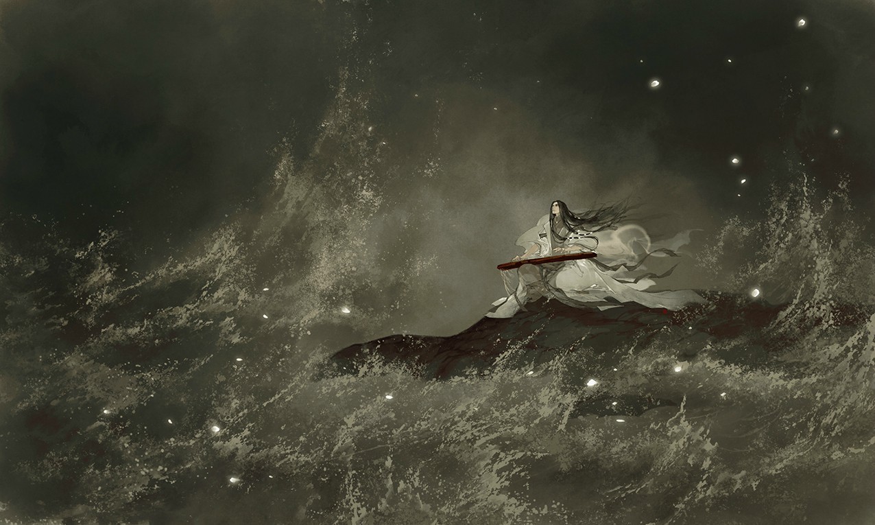 伊吹五月线稿个人本画集 古风插画03