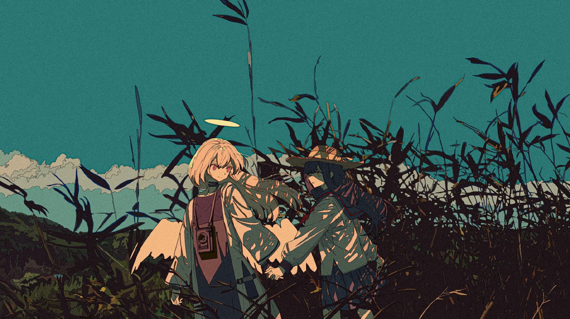 画风 色调都很独特的少女插画 插画师 焦茶