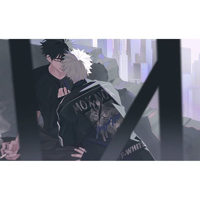 小哥哥和小哥哥在一起的时候总感觉气场很不一般韩国画师inplick