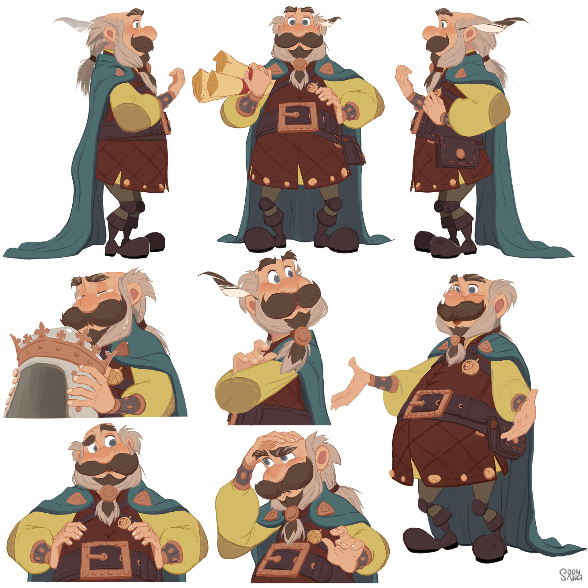 欧美风人物的特点表情总是很丰富.哈~    画师 hong soonsang