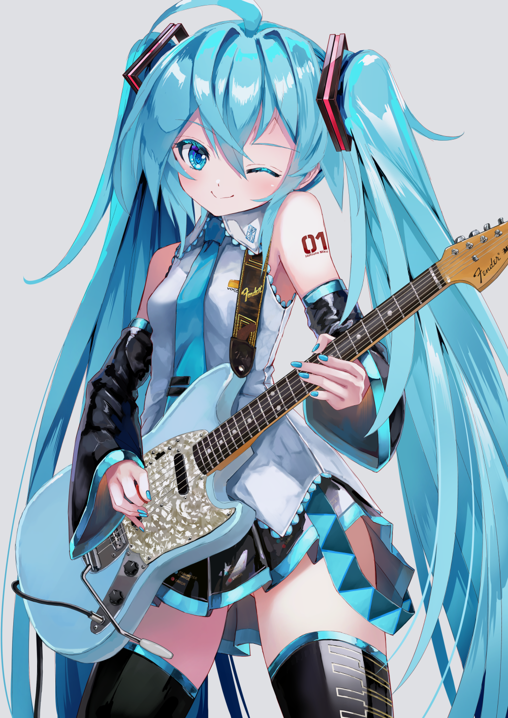 初音未来公式服 全身图片