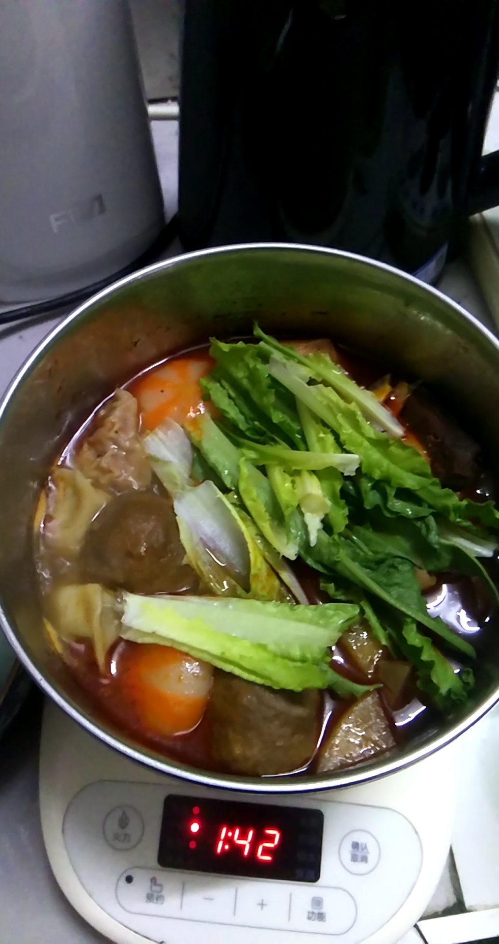 一人简餐贫穷料理之一人食羊杂小火锅