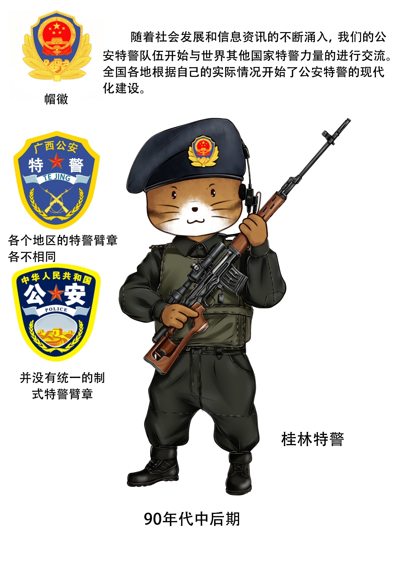 中國公安特警武警發展史漫畫版轉載