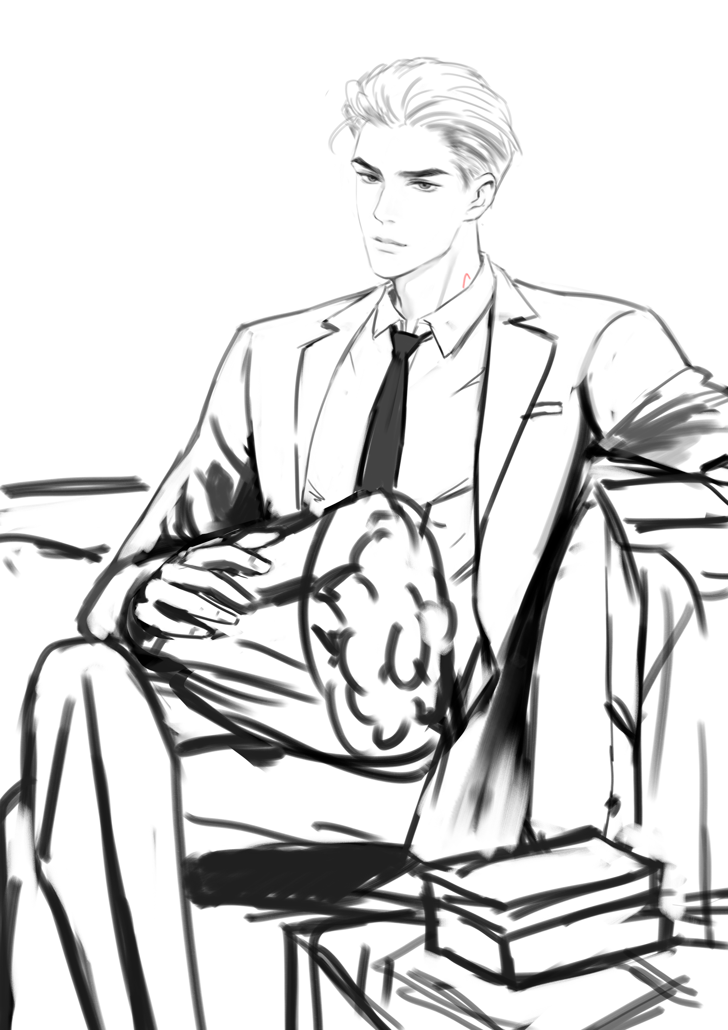 画师画师修炼温声背头霸总